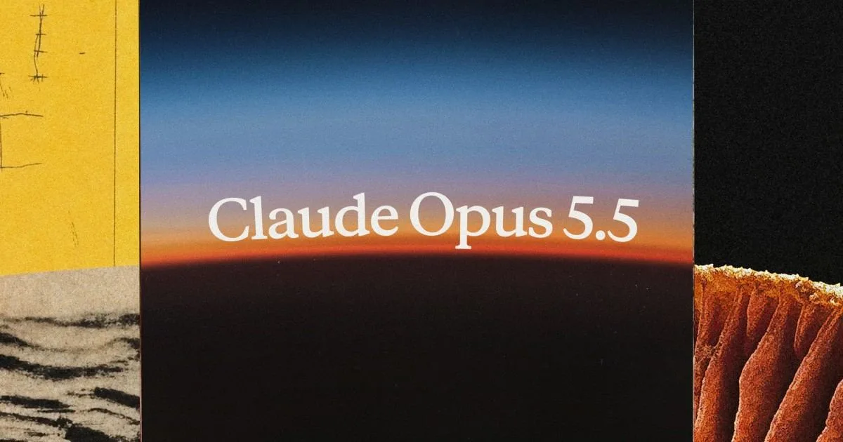 Imagen oficial de lanzamiento de Claude Opus 5.5 publicada por Anthropic