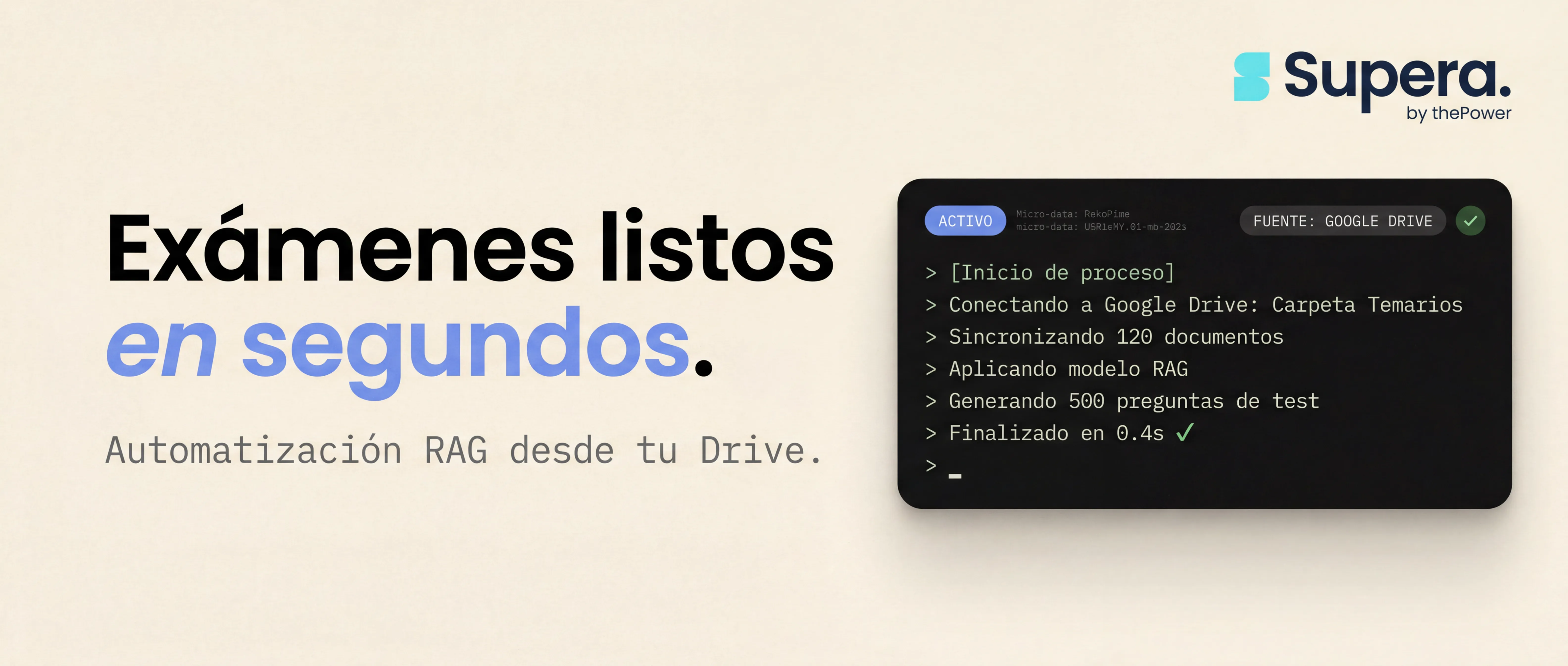 Supera Oposiciones — generación automatizada de exámenes con IA